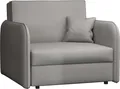 MIRJAN24 Schlafsofa Viva Loft I, Schlaffunktion und Bettkasten, Polstersofa vom Hersteller, Sessel, Stilvoll Couch (Farbe: Mono 244)