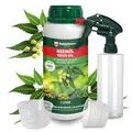 Veddelholzer 1000 ml Premium kaltgepresstes 100% natürliches Neemöl Komplett Set mit natürlichem Emulgator + Sprühflasche 500 ml & 2 Messbecher natürliche Pflanzenpflege für drinnen & draußen