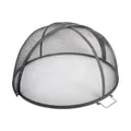 Esschert Design Funken Schutz faltbar 60 cm Feuer Schale Gitter Haube schwarz