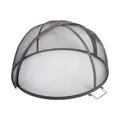 Esschert Design Funken Schutz faltbar 60 cm Feuer Schale Gitter Haube schwarz