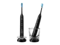 PHILIPS Sonicare HX9914/54 DiamondClean 9000 Doppelpack Elektrische Zahnbürste Schwarz, Reinigungstechnologie: Schalltechnologie