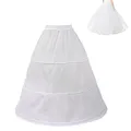 Petticoat Unterrock, Krinoline, Kleid, 3 Ring Verstellbarer Damen Reifrock, Brautkleider Petticoat, für Brautkleider Abschlussball