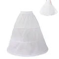 Petticoat Unterrock Krinoline  Kleid 3 Ring Verstellbarer Petticoat Unterrock...