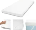 10cm Memoryfoam-Matratzentopper HWC-E63, Topper Matratzenauflage Matratzenschoner 90x200cm Viscoschaum