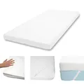 10cm Memoryfoam-Matratzentopper HWC-E63, Topper Matratzenauflage Matratzenschoner - 90x200cm Viscoschaum