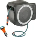 GARDENA Wand-Schlauchbox RollUp M-L (weiß) 25 m, flexible Bewässerung für