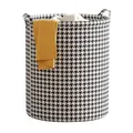König Design Faltbarer Wäschekorb Rund, Wäschesammler mit Henkel, Wäschebox aus Oxford-Stoff, Wasserdicht Wäschesack Laundry Basket, Tragbar Wäschesortierer Aufbewahrungsbehälter (43 × 35 cm, 1)