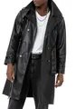 Redbridge Hochwertiger Kunstleder Mantel Urbanstyle Trenchcoat Lederjacke Schwarz L