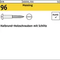 Holzschraube DIN 96 Halbrundkopf Schlitz 2 x 16 Messing 500 Stück