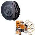 Foliatec Bremssattellack Farbe 2170 Carbon metallic für 4 Bremssattel + Reiniger