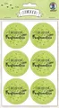 BASTELMATERIAL DEKO-STICKER EINLADUNG KONFIRMATION APFELGRÜN BASTELN