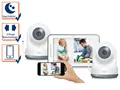 ELRO BC4000-2 Royale Babyphone mit 2 Full HD Kameras, 12,7 cm Touchscreen und Gegensprechfunktion