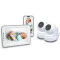 ELRO BC4000-2 Royale Babyphone mit 2 Full HD Kameras, 12,7 cm Touchscreen und Gegensprechfunktion