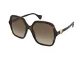 Gucci GG1072S 002 Damen Quadratisch Havana Braun Gr 56 mm