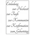 Stempel Clear, "Einladung 2", A7