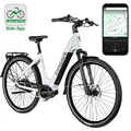 Tretwerk Amber Nexus E Bike Damen 28 Zoll Elektrofahrrad 155 - 185 cm Hollandrad Tiefeinsteiger weiß 48 cm