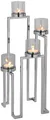 Fink Kerzenhalter GRANT, Weihnachtsdeko (1 St), aus Edelstahl und Glas, 4-flammig, Adventsleuchter