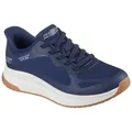 Skechers BOBS SQUAD 4 Slip-On Sneaker Slipper, Freizeitschuh, Halbschuh mit Memory Foam blau 40 EU