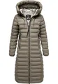 REPUBLIX Damen Gefütterte Winter Jacke Mantel Parka mit großer Kapuze RJ-8022 Olive S