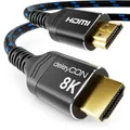 7,5m 8K HDMI 2.1 Kabel UHD 2160p 8K@60Hz 4K@120Hz HDR ARC CEC Dolby DTS Ethernet