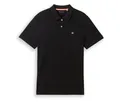 Tom Tailor Piqué Poloshirt - Herren - Gr. S - schwarz/print
