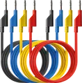 PEAKTECH 7048 - Messleitungen, 0,75 m, stapelbar, 4er Set