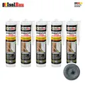 Reparaturmörtel Zement-Fix 5 x 300 ml Dunkelgrau Fugenmörtel Express Cement