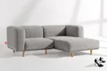 KONSIMO® Ecksofa FOSERO Ecksofa rechts, hergestellt in der EU, handgearbeitet, skandinavisch, Massivholzrahmen