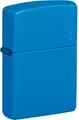 ZIPPO Original Feuerzeug Regular / Sky Blue matt Zippo Logo / Geschenketui