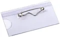 EUROPEL Namensschilder mit Hosenträger clip, 60x40 mm, 24 Stück farblos, 121262