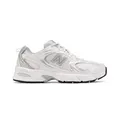 New Balance Unisex. MR530 Schuhe 530 grau (38.5), Weiß, Silber, Wohnung, Schnürsenkel, Lässig, Sportlich, Laufen