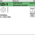 Unterlegscheibe DIN 125-1 A 8,4x16x1,6 Stahl 140 HV galv.verz. 1000St.
