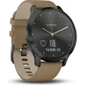Garmin vivomove HR Premium black/tan - Schwarz