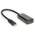 Hamlet XVAUC-DP4K USB Typ-C DisplayPort Videokabel und Adapter Schwarz (USB Typ-C) (XVAUC-DP4K)