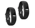 kwmobile Uhrenarmband 2x Uhrenarmband für Garmin Vivofit 4 Armband, Fitnesstracker Band Set aus TPU Silikon - Ersatzarmband Smartwatch