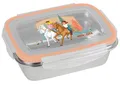Geda Labels GmbH Lunchbox Bibi & Tina Abenteuer, Edelstahl, (1-tlg), Apricot, 850ml, 4-seitiger Clipverschluss