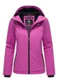 Marikoo Outdoorjacke Brombeere sportliche Übergangsjacke mit Kapuze