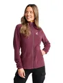 RevolutionRace Hiker Fleece Hoodie für Damen, Leichter und elastischer Fleece-Hoodie, Mauve Wine, XS