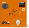 WORX WA0178 Begrenzungsdraht für Landroid Mähroboter – 100m Kabel für präzises M