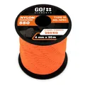 Paracord 550 Typ III | ø 4mm - 11 Kerne - max. 250 kg | 100% Nylonschnur - reißfest & extrem stabil | Nylonseil, Allzweckseil, Reepschnur & Outdoor Seil
