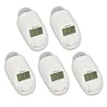 Eqiva Bluetooth Smart Elektronik-Heizkörperthermostat, 5er-Set, mit App-Steuerung