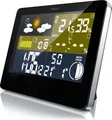 BEARWARE Funkwetterstation mit LCD Farbdisplay inkl. Außensensor & Wettervorhersage-Piktogramm