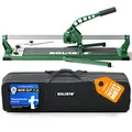 BOLKERS® ProCut S 600 Fliesenschneider - Fliesenschneider 600mm Schnittlänge - präzise Schnitte dank Wolframcarbid-Schneidrad mit Kugellager - Flisenschneidmaschine mit magnetischem Brechstempel