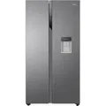 Haier HSR3918EWPG Side by Side - Edelstahl Look XL-Slim Line - Silber