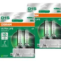 2x Duo Box OSRAM Glühlampe D1S XENARC HID 35W ULTRA LIFE 35W 85V 3200 lm 4300K