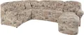 Wohnlandschaft DOMO COLLECTION "Bahia mit viel Platz, zeitloses Design, U-Form", braun, B:308cm H:91cm T:200cm