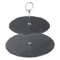 Haushalt International Etagere Etagere aus Schiefer, 2er Maße: ca. 20 x 25cm, (1-tlg)