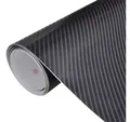vidaXL Aufkleber Autofolien 2 Stk. 4D Schwarz 100x150 cm, (2tlg)