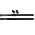 Atera 022737 Rastbänder für Abstandshalter - 2er Set, TPU stahlverstärkt, inkl. Ersatz-Gummipolster, Schwarz 600 mm Länge