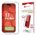 Displex Premium Schutzglas (Full Cover, 10H) Kompatibel mit iPhone 17 Pro Max, Eco-Montagerahmen (Real Glass Full Cover)